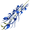 Sapphire Blue, variant on Mosiee 100cm Tall Silk Dendrobium Flowers Chinese Decor Style for Restaurant or Lobby Sparkling Wine Color