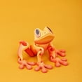 thumbnail image 4 of Squeeze Toys, 3D Printed Toys, 6 in Flexible Frog, Magnetic Squeeze, Desk Decorations, Red Gold Gradient, Sensory Squeeze Toys, Desk Display, 1 Pc, 4 of 9