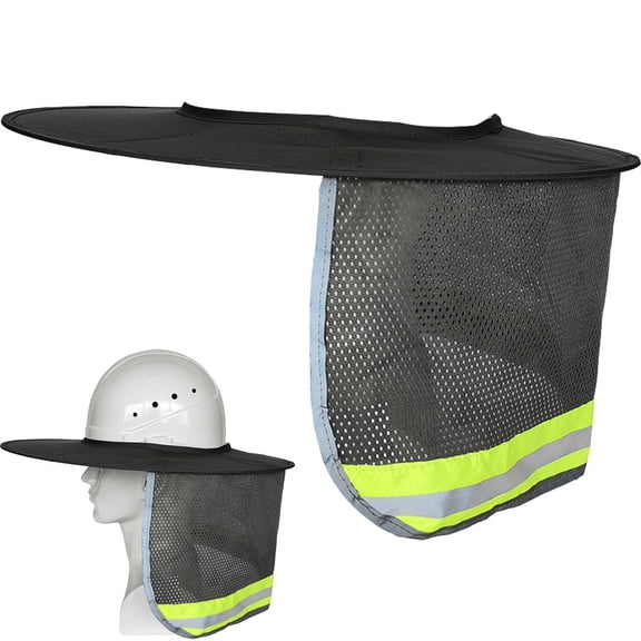 vlrwzc Construction Safety Reflective Hard Hat Neck Shield Helmet Sun Shade Reflective Stripe Kit Summer Sun Protection Prevent Sunburn