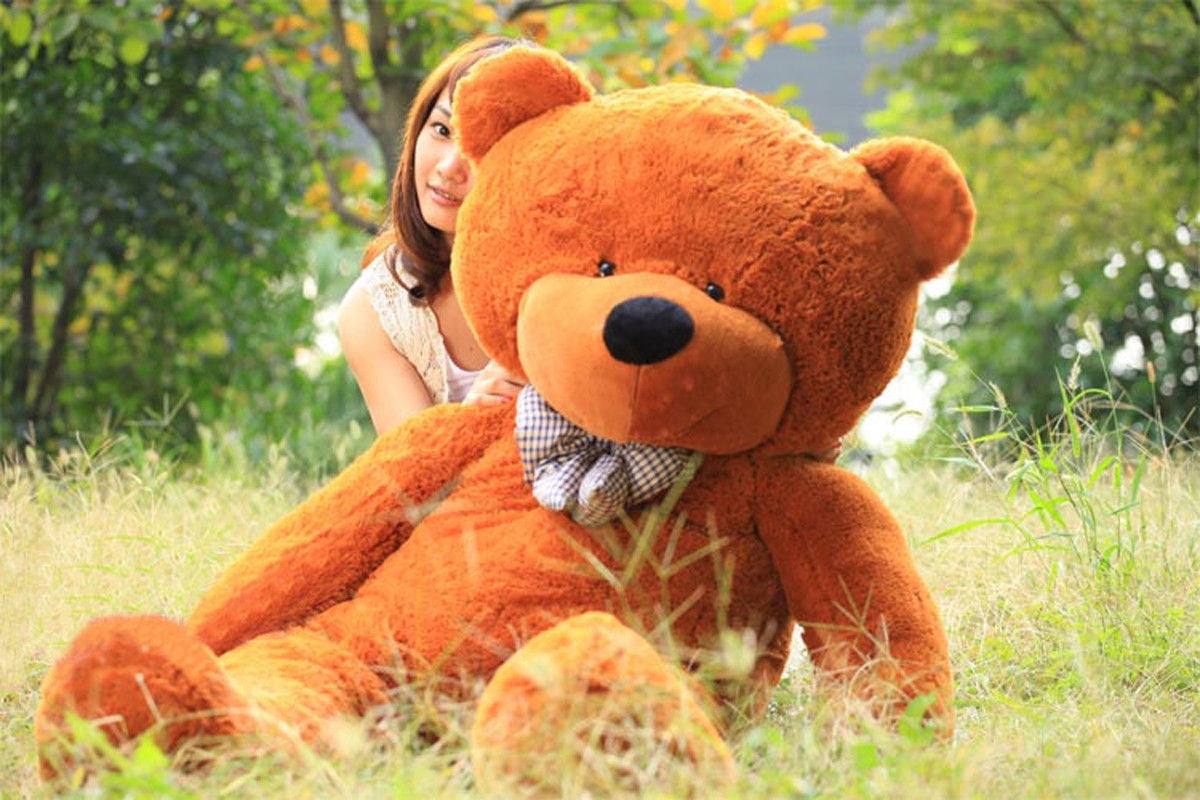 4ft Giant Stuffed Animals Teddy Bear Toys Christmas Birthday Gift for Kids Girls 