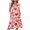 Pink Hearts, variant on Yuyamidu Pink Valentines Dress Women's Casual Summer Dresses Trendy V-Neck Flutter Sleeveless Tiered Flowy Dress Hawaiian Beach Vacation Midi Sundress with Pockets