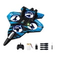 thumbnail image 3 of Avión RC, helicóptero de control remoto anticaídas (15 minutos) con luces LED de colores, juguete volador para exteriores para niños de 8 años. B azul, 3 of 9