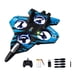 thumbnail image 3 of Avión RC, Helicóptero de Control Remoto, Protección Contra Caídas (15 Min), con Luces LED de Colores, Juguete Volador para Exteriores para Niños de 8 B azul, 3 of 9
