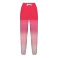 thumbnail image 5 of UTSJKR Women's Gradient Sweatpants Loose Fit Drawstring Elastic Waist Jogger Pants Comfortable Sport Active Workout Jogger Pants with Pockets Hot Pink L, 5 of 5