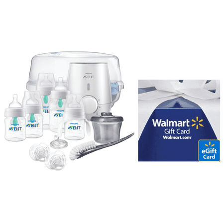 [$25 Savings] Philips avent anti-colic bottle with airfree vent gift set all in one with Free $25 Gift Card