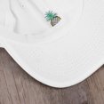 thumbnail image 2 of OULII Comfortable White Pineapple Baseball Cap Cotton Low Profile Hat Outdoor Sun Protection, 2 of 6