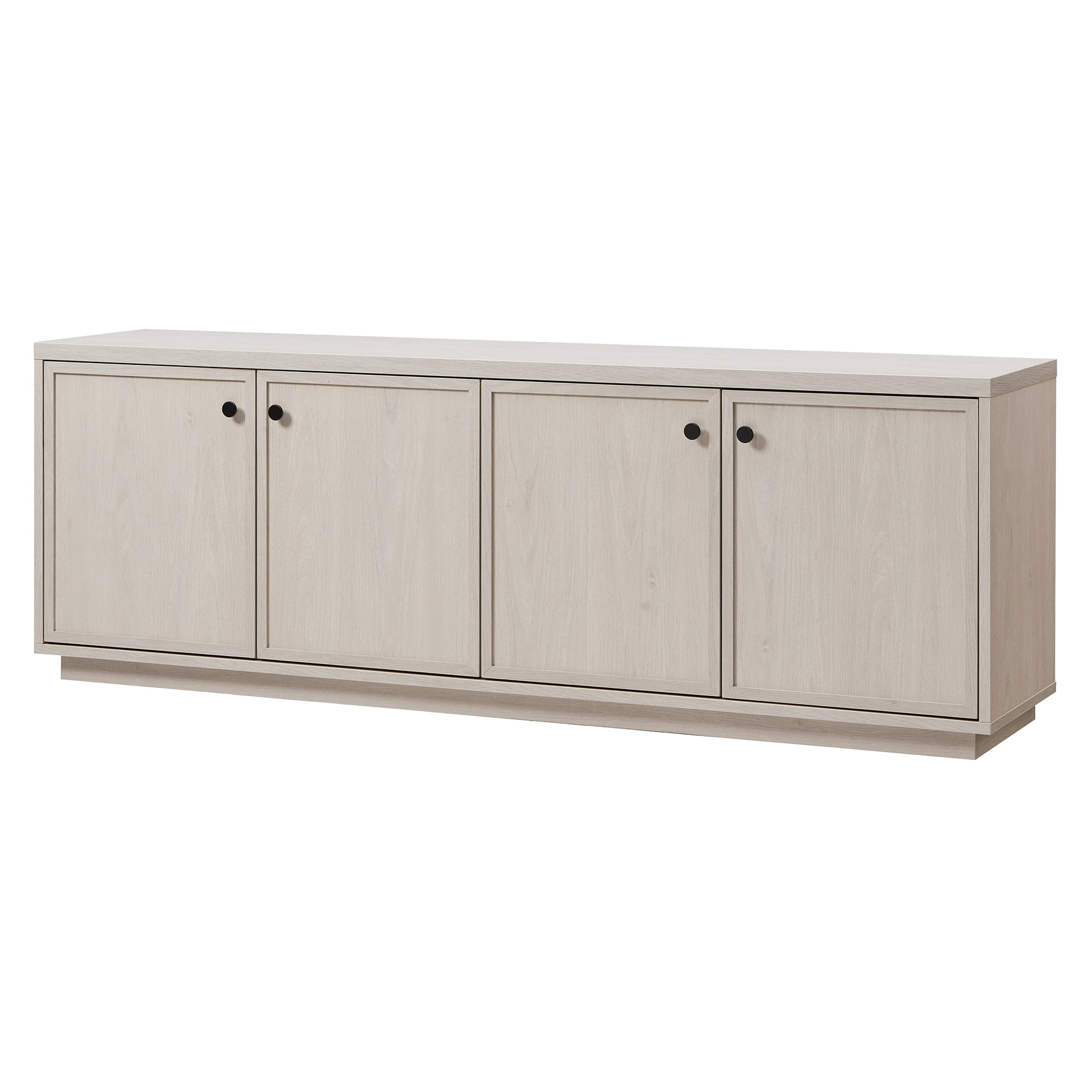 Evelyn&Zoe Ormond Rectangular TV Stand for TV's up to 75", Alder White