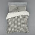 thumbnail image 2 of Ambesonne Geometric Bedding Set 3 Pcs, Creative Rhombus Grid, Twin XL, Charcoal Grey Eggshell, 2 of 3