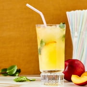 Great Value Plastic Disposable Flexible Straws, Multi-Color, 100 Count