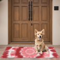 thumbnail image 4 of Red White Tie Dye Mandala Pattern Door Rugs,Washable Non Slip Door Mats Indoor,Decorative Door Mats,Entry Mat Indoor for Entrance,Bedroom,Kitchen,Bathroom,16"x47", 4 of 6