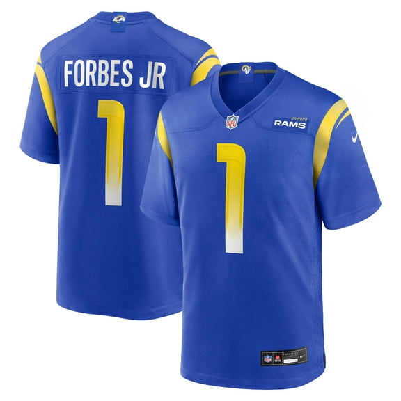 Men's Nike Emmanuel Forbes Jr. Royal Los Angeles Rams Team Game Jersey