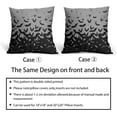 thumbnail image 6 of Halloween Bat Pillow Covers 20x20 Set of 2 Grey Scary Pattern Print Halloween Decorations Decorative Throw Pillows Outdoor Holiday Farmhouse Pillowcase Linen Cushion Cover Decor for Sofa Couch Bed, 6 of 6