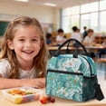 thumbnail image 4 of Xoenoiee Turtle Starfish Seashell Conch Coral Print Backpacks for Girls Lightweight Bookbag Schoolbag Teens 3 Pieces Backpack Set with Lunch Bag Pencil Case for Elementary Preschool School Student, 4 of 6