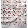 thumbnail image 1 of Soimoi Viscose Chiffon Fabric Dot,Floral & Strawberry Fruits Fabric Prints by Yard 42 Inch Wide, 1 of 1