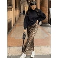thumbnail image 3 of 2024 Women Fashion Leopard Print Skirt Vintage High Waist Midi Skirts Elegant Women Summer Casual Streetwear Skirt, 3 of 6