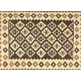 thumbnail image 1 of Ahgly Company Machine Washable Indoor Rectangle Contemporary Red Brown Area Rugs, 5' x 7', 1 of 7