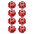 thumbnail image 3 of 1/24 M2 Anti Loose Nut, 8 Pieces Self Locking Flanged Nylon Lock Nut  For Repair Blue,Black,Red,Gold, 3 of 8