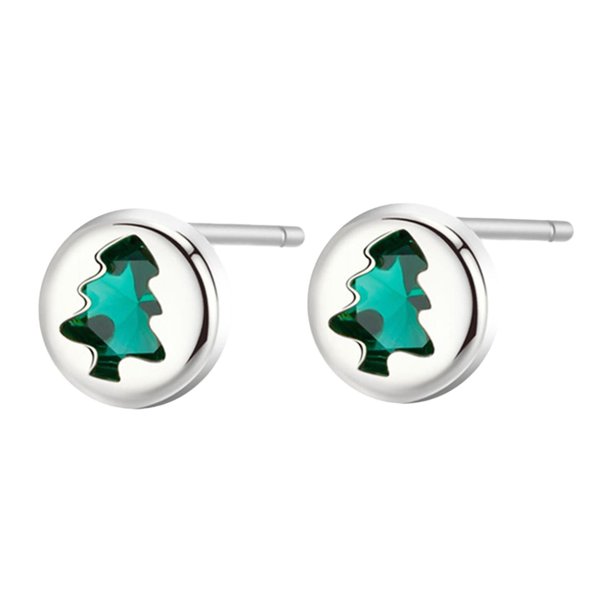 Pendientes navideños Yuyangstore con forma de botón dorado Decoración única moderna para bodas Arbol de Navidad