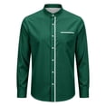 thumbnail image 4 of JAJAHO Boys Button Down Shirt Long Sleeve Stand Collar Regular Fit Dress Shirts School Uniform Formal Wear For Kids 2-14Y Versatile Tops, 4 of 4