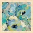 thumbnail image 1 of Fresh Teal Flowers III by Silvia Vassileva, Framed Wall Art, 13.25W x 13.25H, 1 of 1