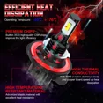 thumbnail image 2 of 2x 9008/H13 LED Headlight Bulb For Kia Soul 2014 2015 2016 2017 2018 2019 Hi/Low, 2 of 9