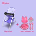 thumbnail image 3 of Silla alta Baby Doll Anivia DH010A morada con juguetes de 16 pulgadas, 3 of 7