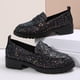 thumbnail image 5 of Xucatan Women's Sparkling Ankle Boots, Low Heel Winter Short Boots with Bow Decor & Rhinestones, Fashion Casual Slip On Booties for Women Gift, 5 of 8