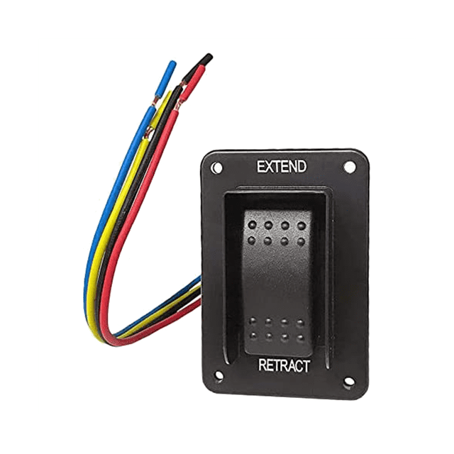 387874 Power Stabilizer Switch Switch Stabilizer Electric Jack Switch RV Supplies,1 x Power stabilizer switch,Black
