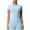 Light Blue, variant on PeiLuo Women's Crew Neck Short Sleeve Double - Layer Basic Slim Fit Going Out T-Shirt