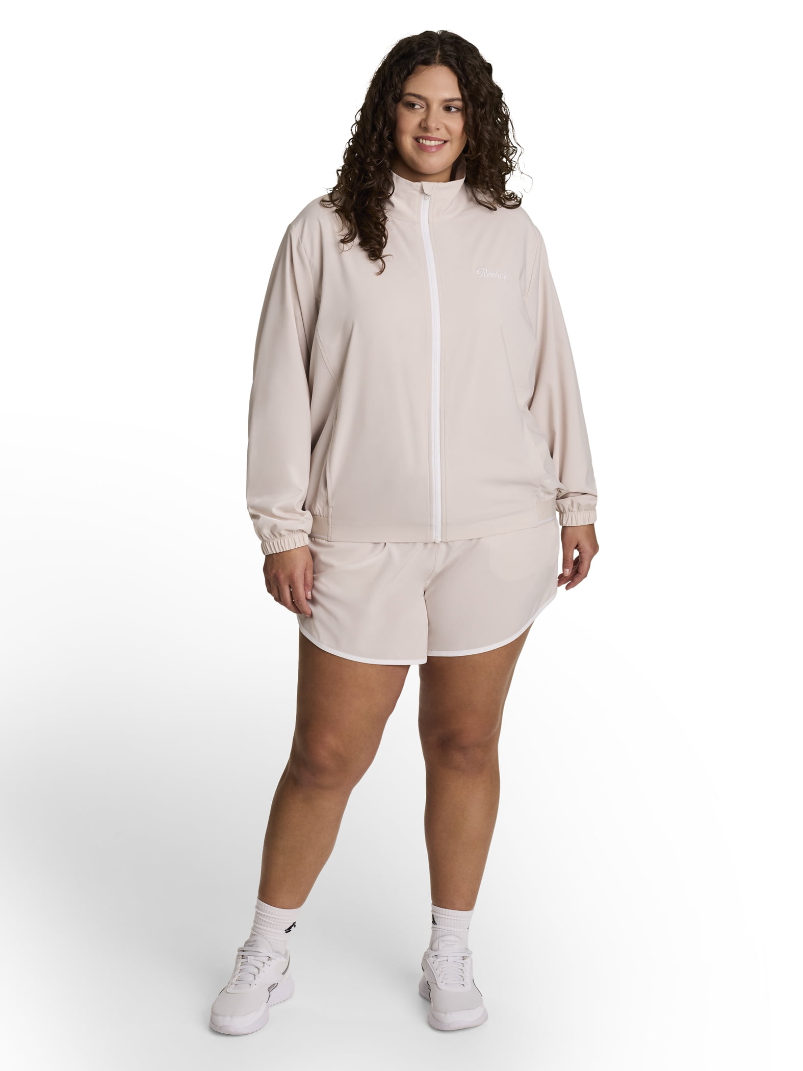 Reebok Women's and Women's Plus Courtside Full Zip Jacket, Sizes XS-4X