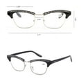 thumbnail image 2 of 3 Pack Bling Reading Glasses Readers Cat Eye Fashion Plastic for Women Presbyopic Glasses, 2 of 4