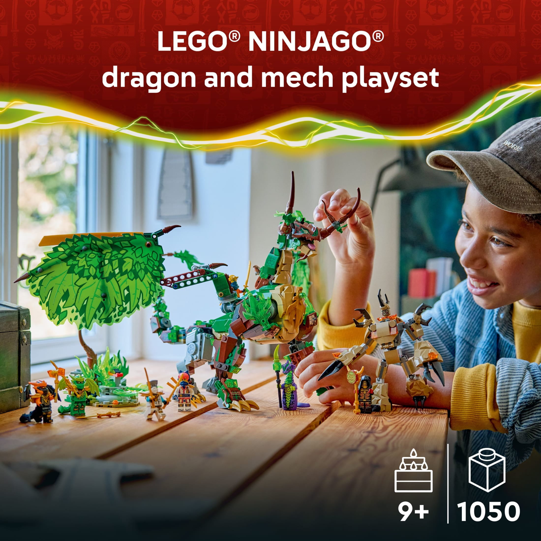 LEGO, Building Toy, 71859, Poseable Dragon & Minifigures - Walmart.com