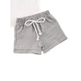 thumbnail image 5 of Baby  2 Piece Solid Color Short-Sleeved Top + Striped Printed Shorts Outfits Set, 5 of 5