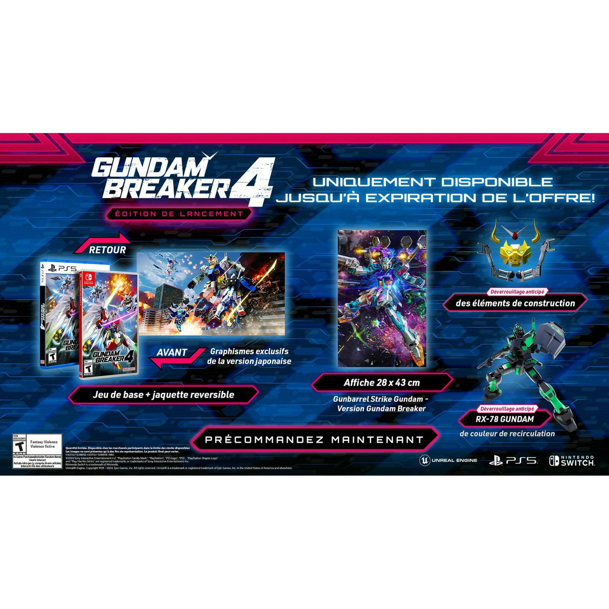 GUNDAM BREAKER 4 LAUNCH EDITION (Nintendo Switch) - Walmart.ca
