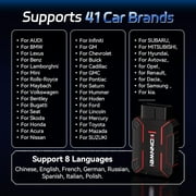 KONNWEI MAXOBD Full System Bluetooth ODB2 Code Reader Diagnostic Scanner Tool Check Engine,Voltage Test,I/M Readiness,Data Stream,Auto VIN,for iOS & Android System