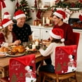 thumbnail image 2 of Christmas Chair Covers Set of 6 for Dining Chairs, Tear-Resistant Machine Washable Slipcovers, Reusable Holiday Decor for Xmas New Year Party, Home Kitchen Decor, 2 of 7