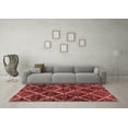 thumbnail image 3 of Ahgly Company Machine Washable Indoor Rectangle Abstract Red Modern Area Rugs, 4' x 6', 3 of 4