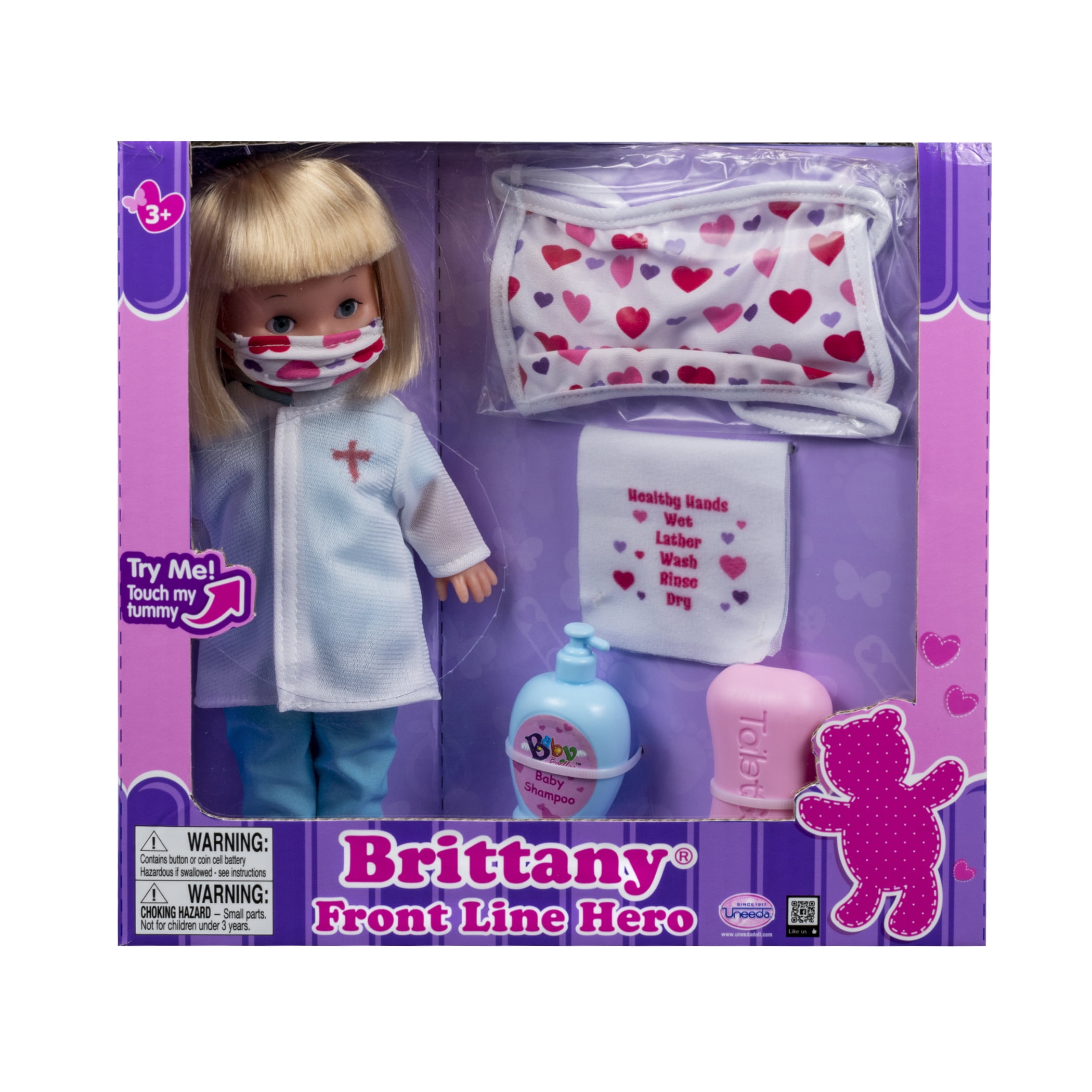 Uneeda Brittany Front Line Hero Baby Doll/With Sound - Recommended ages 3 Years and up - Walmart.com