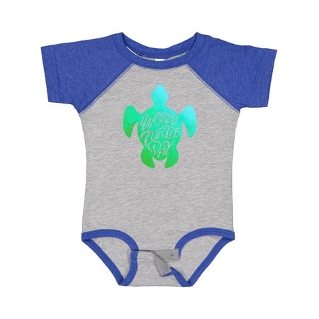 

Inktastic World Turtle Day with Sea Turtle in Green and Blue. Gift Baby Boy or Baby Girl Bodysuit
