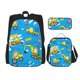 thumbnail image 1 of Disketp Cute Car Cartoon Mochila Estampada de Gran Capacidad con Lonchera y Estuche, Set de 3 Piezas para Estudiantes, 1 of 7