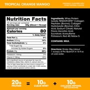 Optimum Nutrition ProQuench Clear Protein Powder, Orange Mango, 16 Servings