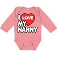 thumbnail image 3 of Inktastic I Love My Nanny Boys or Girls Long Sleeve Baby Bodysuit, 3 of 5