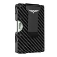 thumbnail image 1 of Cartera Lenvoten minimalista de metal con clip para billetes y bloqueo RFID, 1 of 9