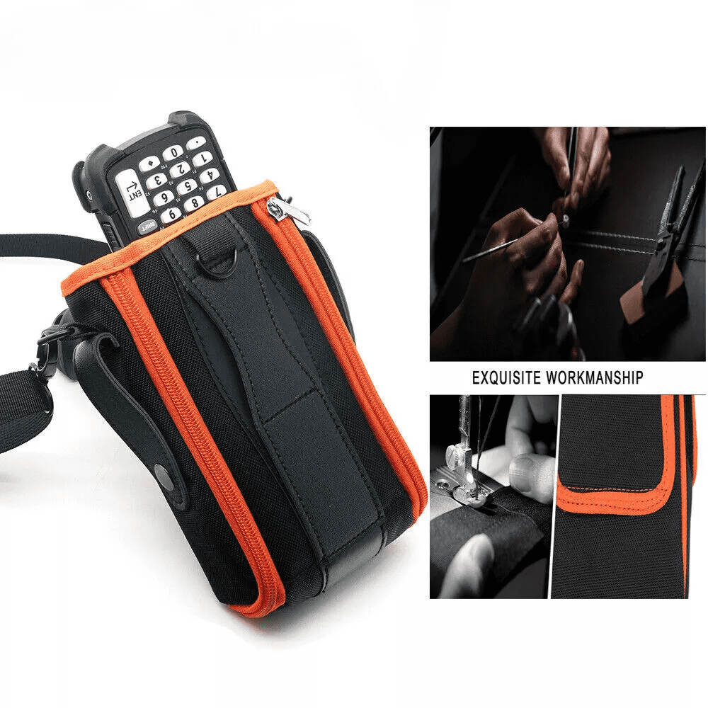 Shoulder Belt Carrying Case Holster for Symbol MC9000 MC9060 MC9090 MC9100, MC9190 MC9200 MC92N0 Handheld Android PDA Phone Barcode Scanner,Orange(SG-MC9121112-01R)