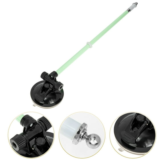 QIFULL Suction Cup Flag Pole Holder Flagpole Holder Black 1Pack