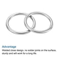 thumbnail image 5 of 30mmx38mm Dia 304 Stainless Steel O Ring Seamless Welded O-Ring for DIY 10 Pack, 5 of 5