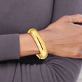 thumbnail image 4 of 14k Yellow Gold 17.45mm Oversize Hinged Bangle Bracelet, 4 of 8