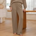 thumbnail image 5 of TEMOFON Women's Wide Leg Sweatpants with Pockets High Waisted Lounge Pants Casual Drawstring Athletic Joggers, 5 of 7