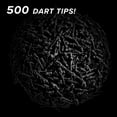 thumbnail image 2 of Viper Tufflex II 1/4" Black 500Ct Soft Dart Tips, 2 of 4