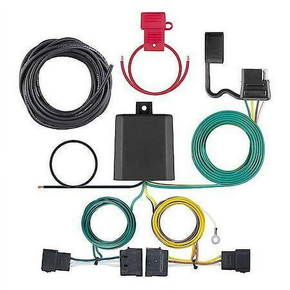 CURT 56329 Vehicle-Side Custom 4-Pin Trailer Wiring Harness, Select Ford Edge, Escape, Freestar, Lincoln MKX, Mazda Tribute